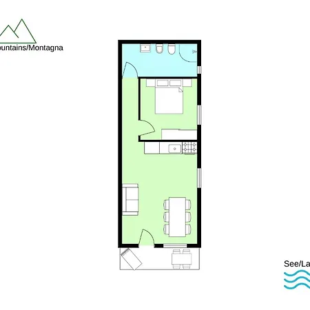 Appartamento Rose Rossa Larissa Garten Eg *